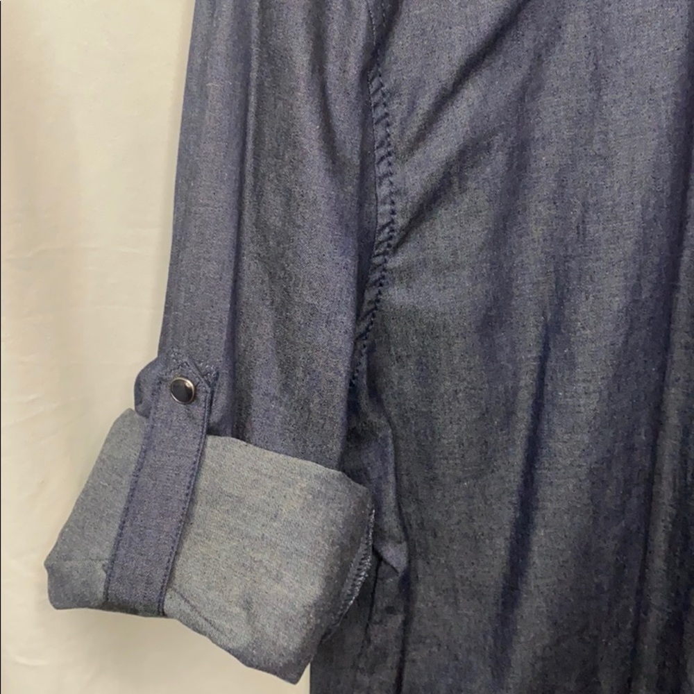Men’s Long sleeve button down Denim style shirt - Picture 2 of 5